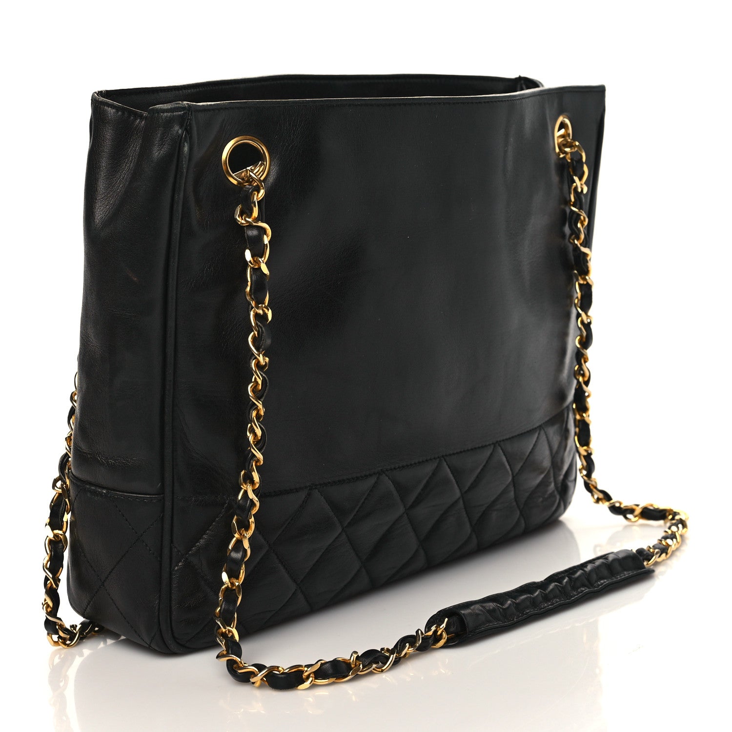 Chanel Lambskin Quilted Shoulder Bag Black 2 of 9