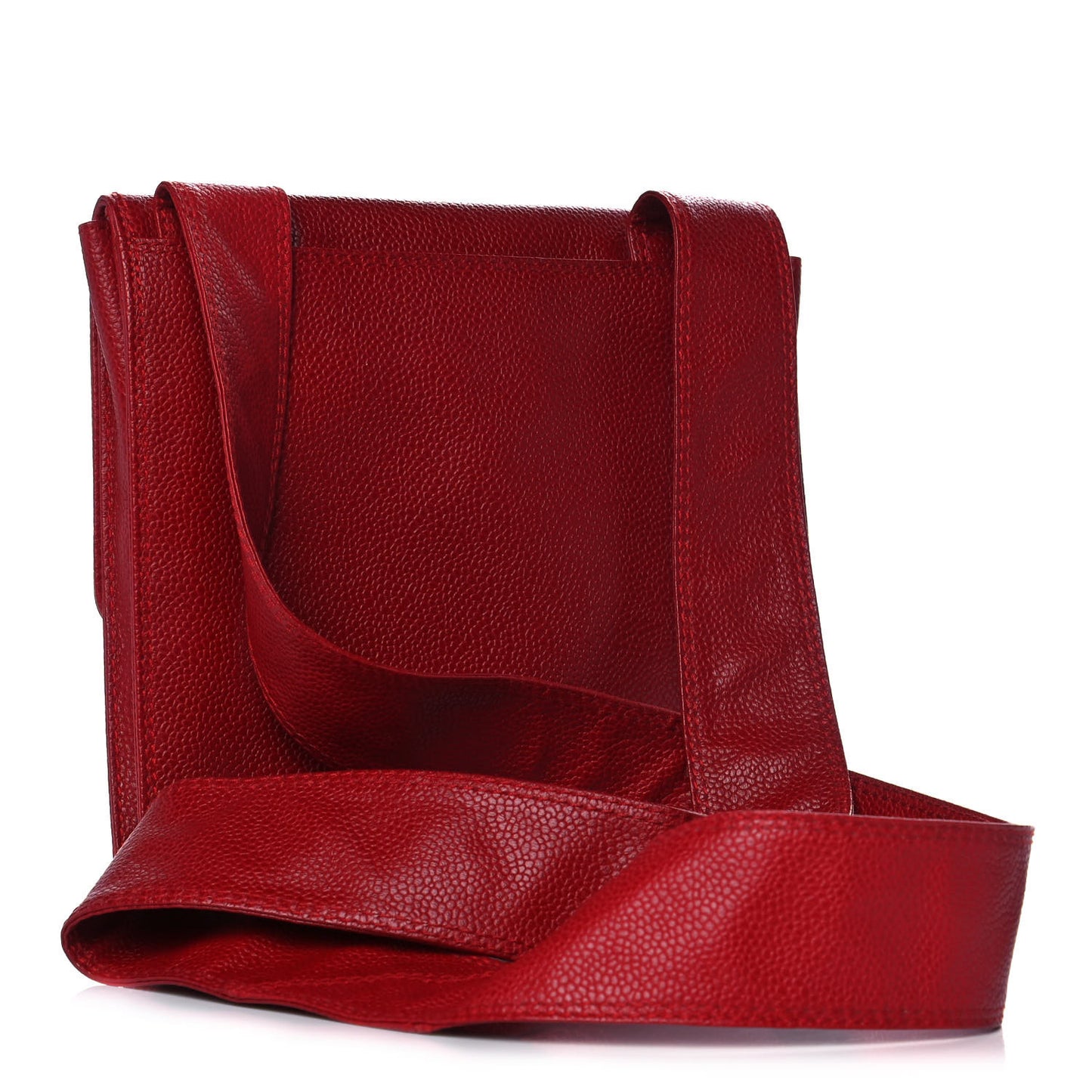 Caviar CC Shoulder Bag Red