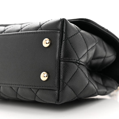 Chanel Caviar Quilted Mini Coco Handle Flap Black 10 of 13