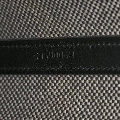 Hermes Swift H Canvas Cabas H En Biais 27 Black Ecru 7 of 10