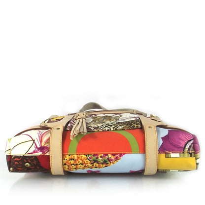 FASHIONPHILE SALVATOREFERRAGAMOCanvasSummerJungleTote 5 of 12