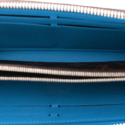 Louis Vuitton Monogram Clemence Wallet Blue 5 of 8