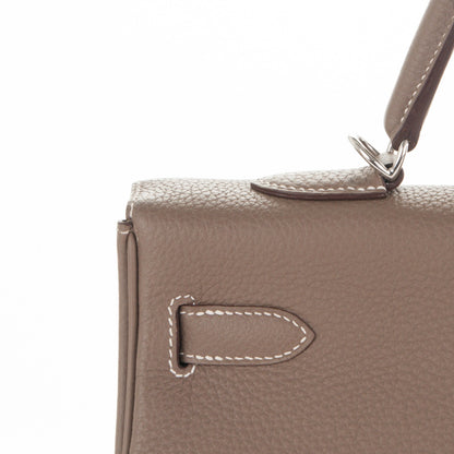 Hermes Togo Kelly Retourne 35 Etoupe 14 of 25