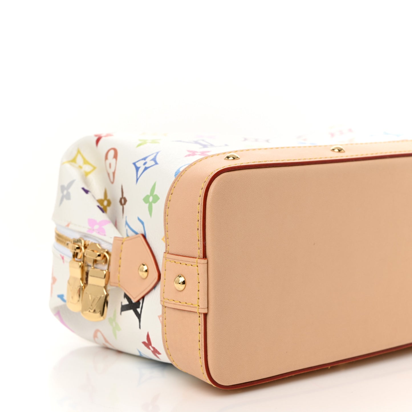 LV x TM Monogram Multicolor Cosmetic Pouch GM White