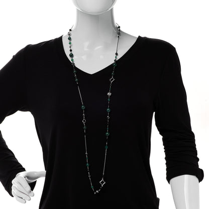 David Yurman Sterling Silver Black Onyx Malachite Chalcedony Hematine Bijoux Necklace 2 of 5