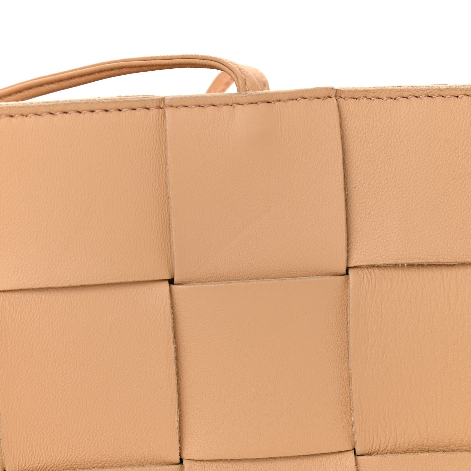 Bottega Veneta Lambskin Maxi Intrecciato Cassette Messenger Almond 16 of 16