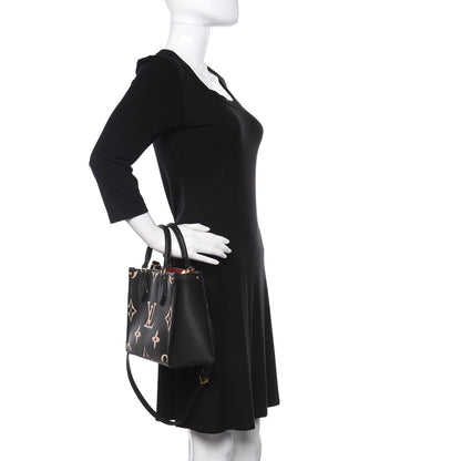 Louis Vuitton Empreinte Monogram Giant Onthego PM Black Beige 2 of 11