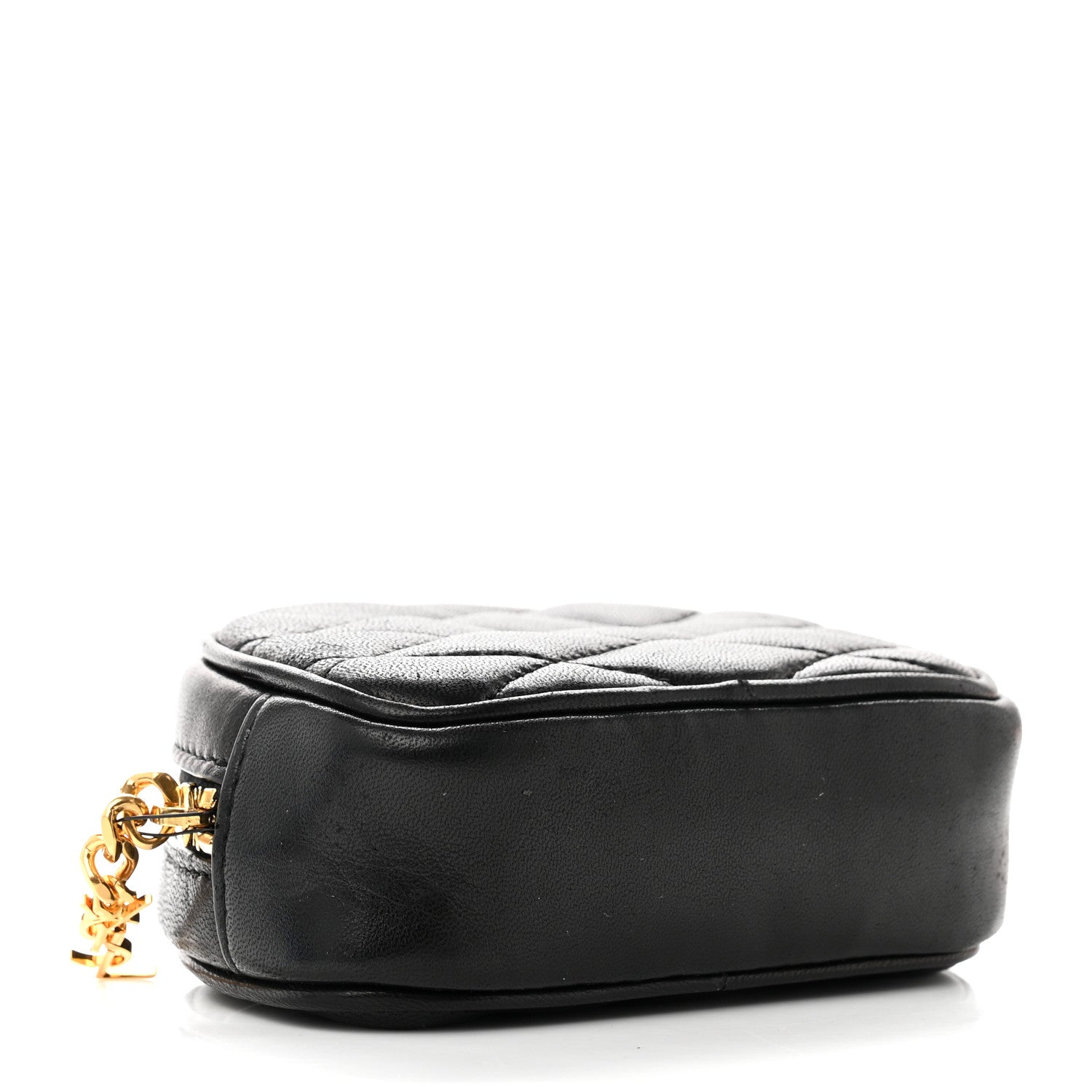 Saint Laurent Lambskin Quilted Lolita Cosmetic Pouch Black 4 of 9