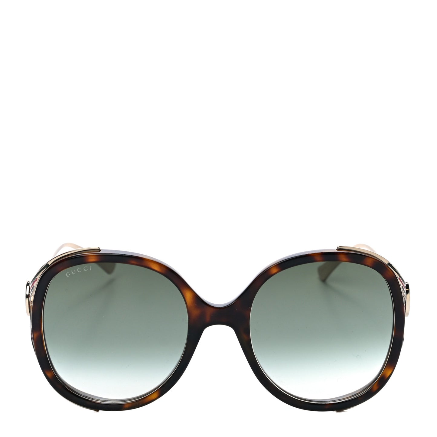 Oversized Round Frame GG0225S Sunglasses Tortoise