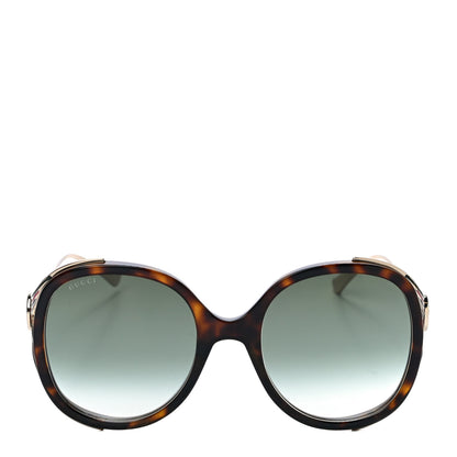 Gucci Oversized Round Frame GG0225S Sunglasses Tortoise 4 of 7