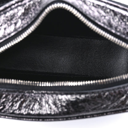Balenciaga Metallic Textured Calfskin XS Everyday Camera Bag with Handle Black 5 of 8