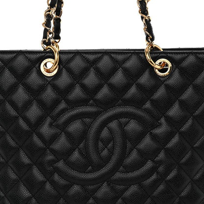 Chanel Caviar Quilted Grand Shopping Tote GST Black 8 of 12