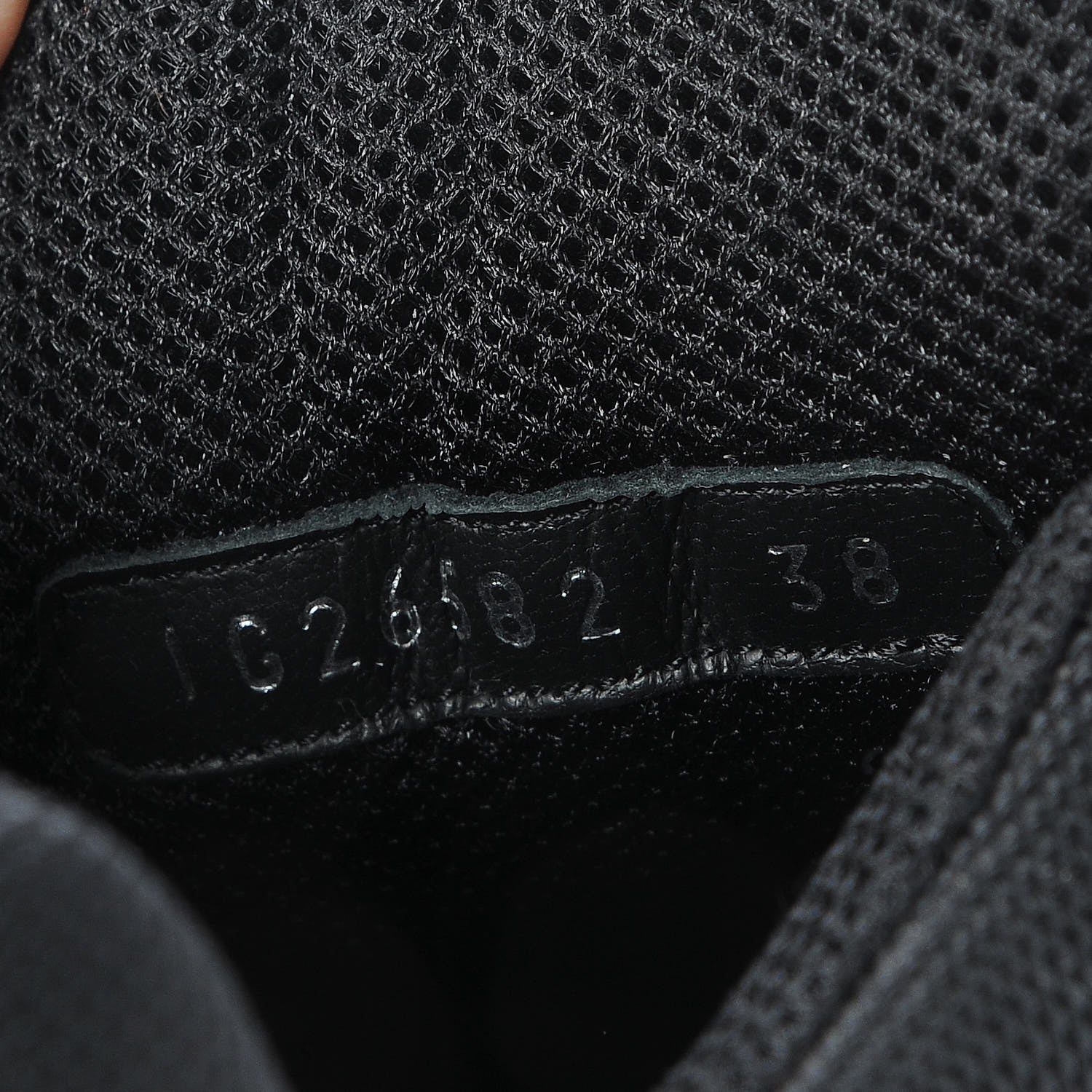 Chanel Suede Calfskin CC Sneakers 38 Black 7 of 8