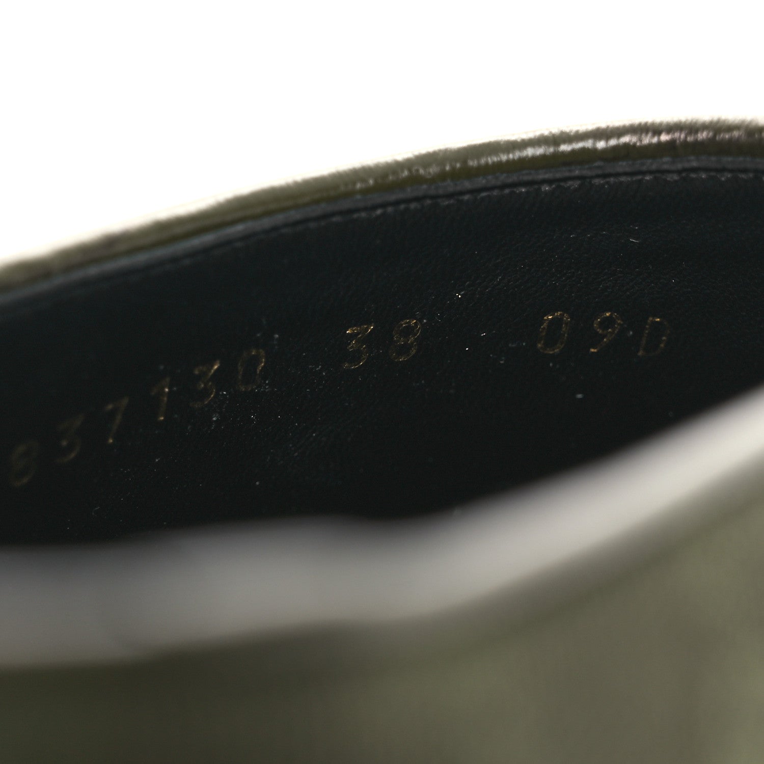 Gucci New Canvas Monogram GG Granada Kid Womens Horsebit Mules 38 Green 10 of 11
