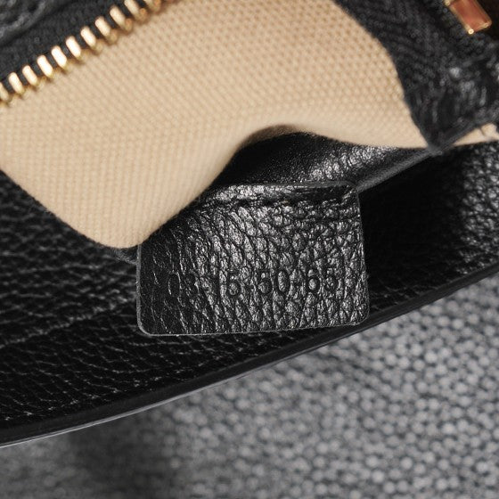 Grained Calfskin Suede Medium Faye Tote Black