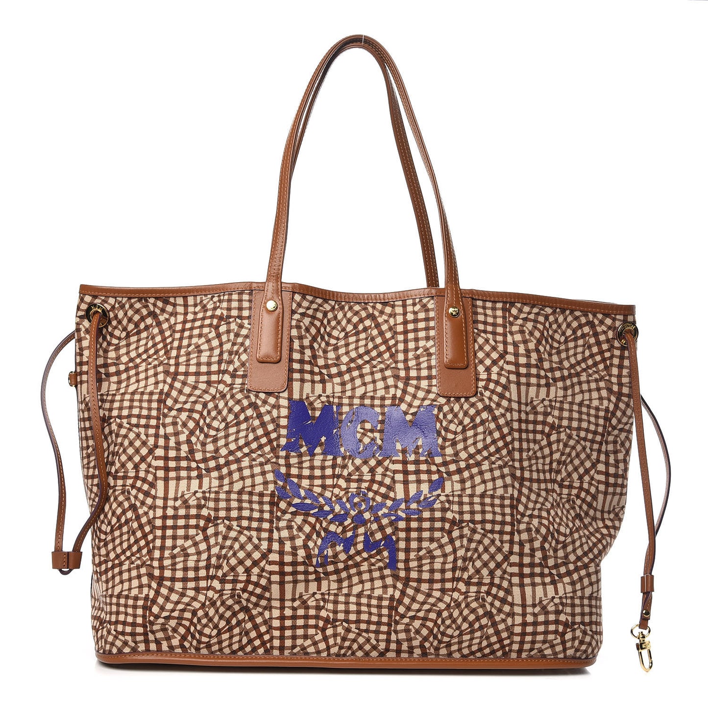 Visetos Large Liz Reversible Shopper Tote Cognac