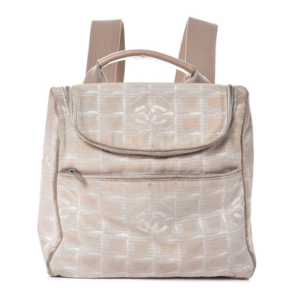 Chanel Nylon Travel Backpack Beige 1 of 12