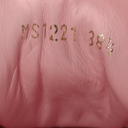 Louis Vuitton Monogram Embossed Calfskin Damier Azur Time Out Sneakers 38.5 Rose Clair Pink 6 of 7