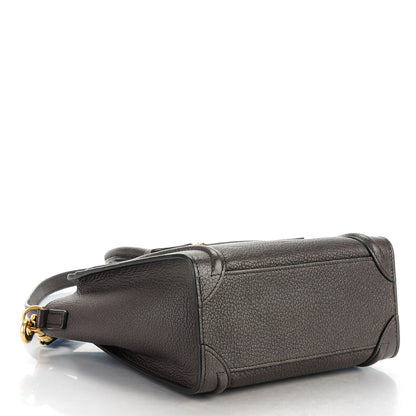 Celine Goatskin Nano Luggage Dark Taupe 4 of 8