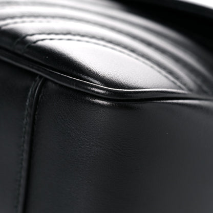 Gucci Calfskin Matelasse Small GG Marmont Shoulder Bag Black 10 of 20