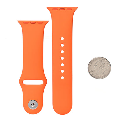 Hermes Silicone 40mm Apple Sports Watch Single Tour Band S/M Orange 2 of 4