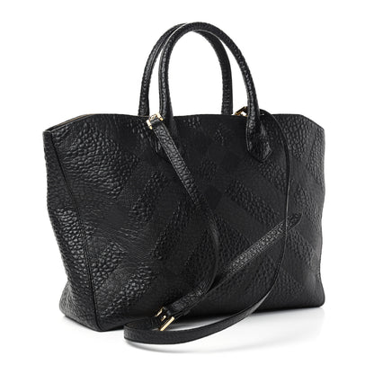 Burberry Heritage Grain Medium Dewsbury Tote Black 3 of 9