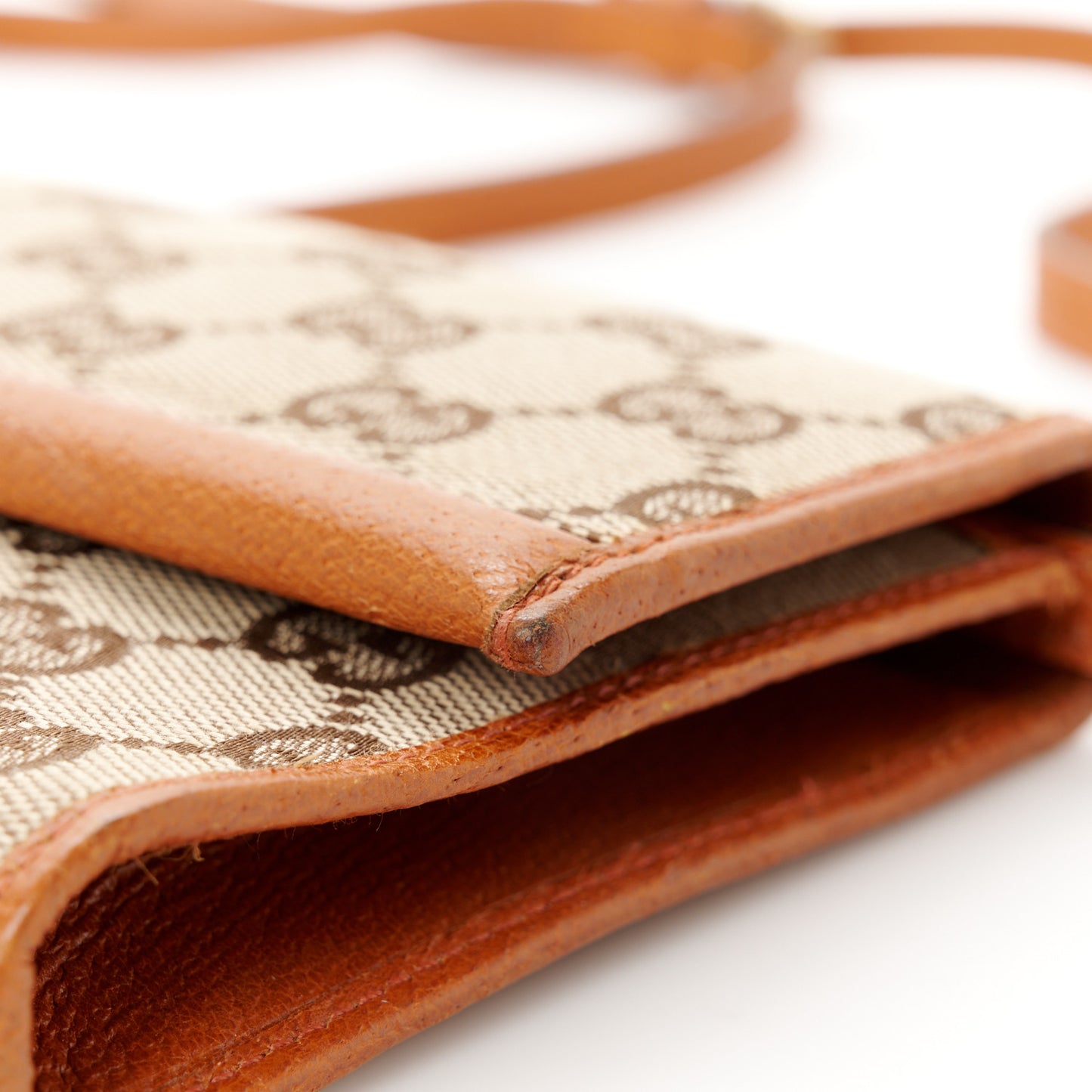 Monogram Bamboo Bar Clutch Brown