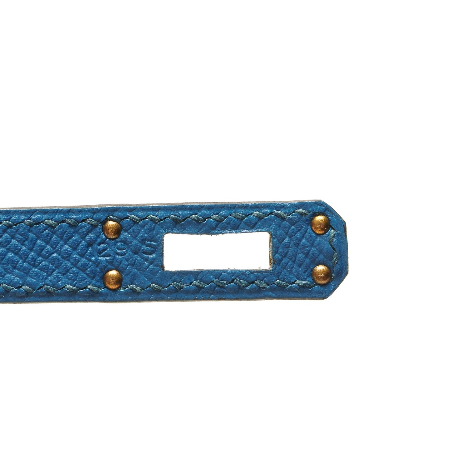 Epsom Kelly Pochette Clutch Bleu Izmir