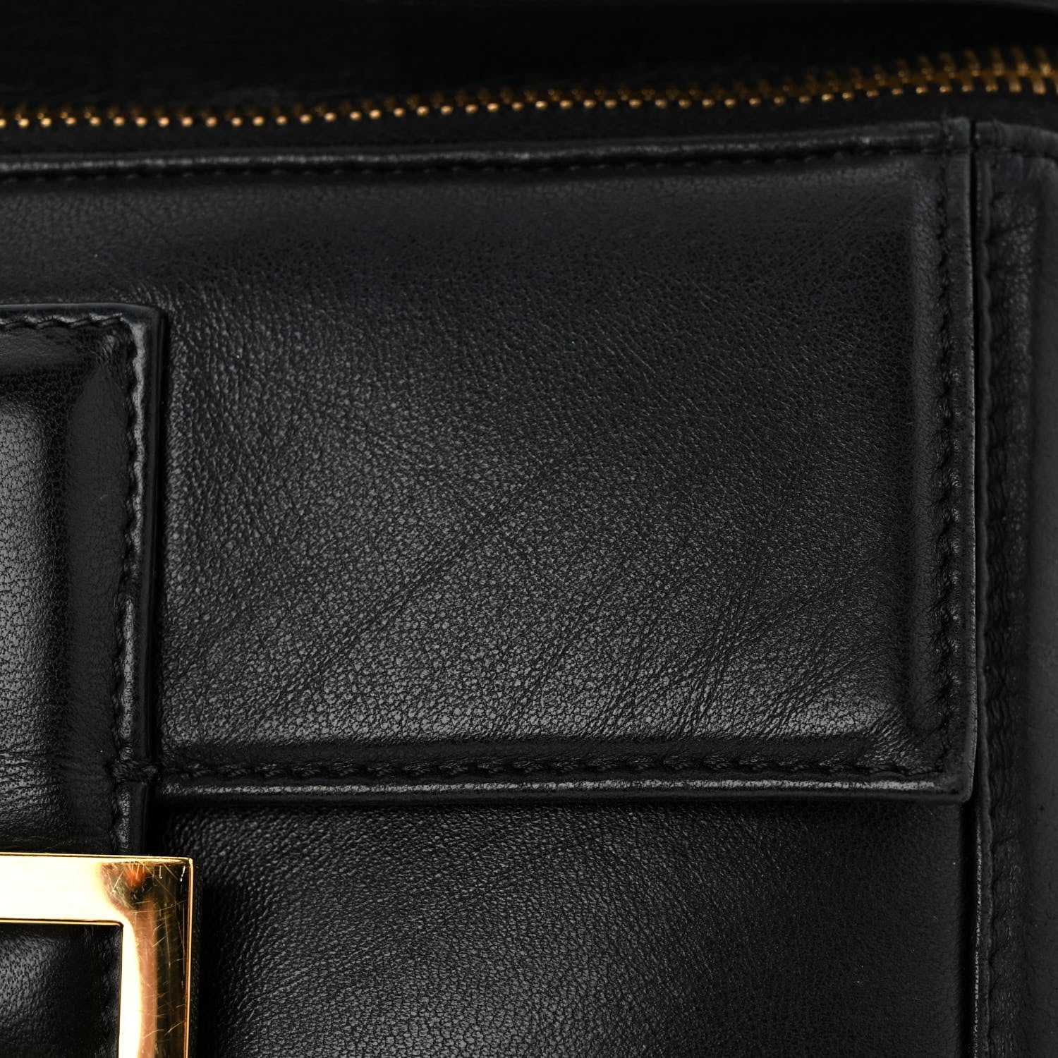 Fendi Nappa Apolo Baguette Belt Bag Black Tobacco 12 of 12