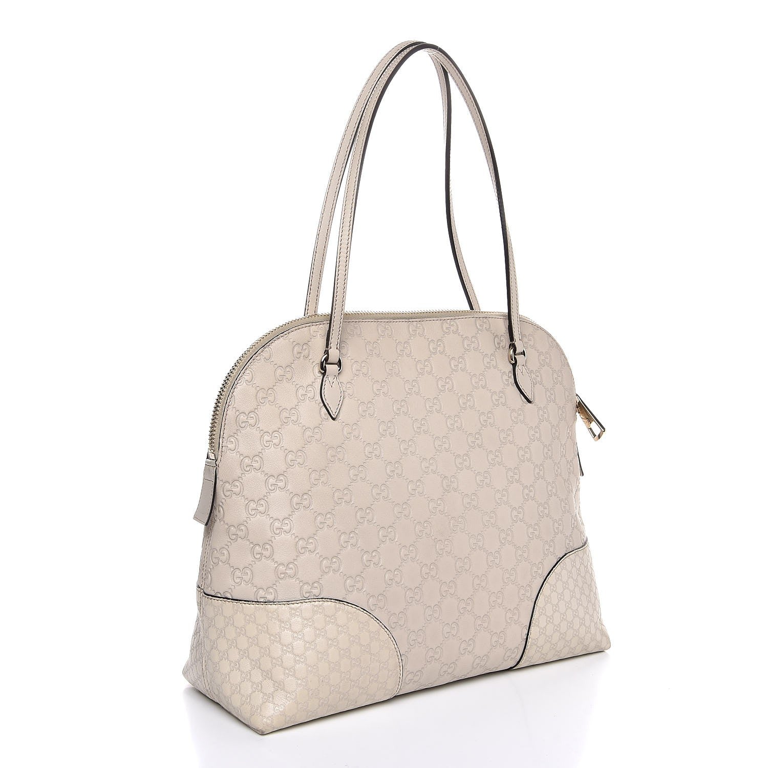 Gucci Guccissima Medium Bree Shoulder Bag Off White 3 of 7