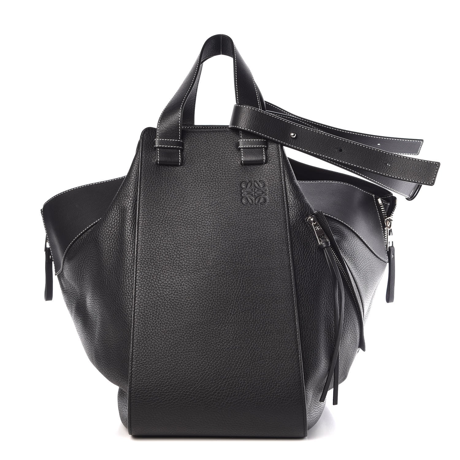 Loewe Calfskin Extra Large Hammock Shoulder Bag Black 1 of 13