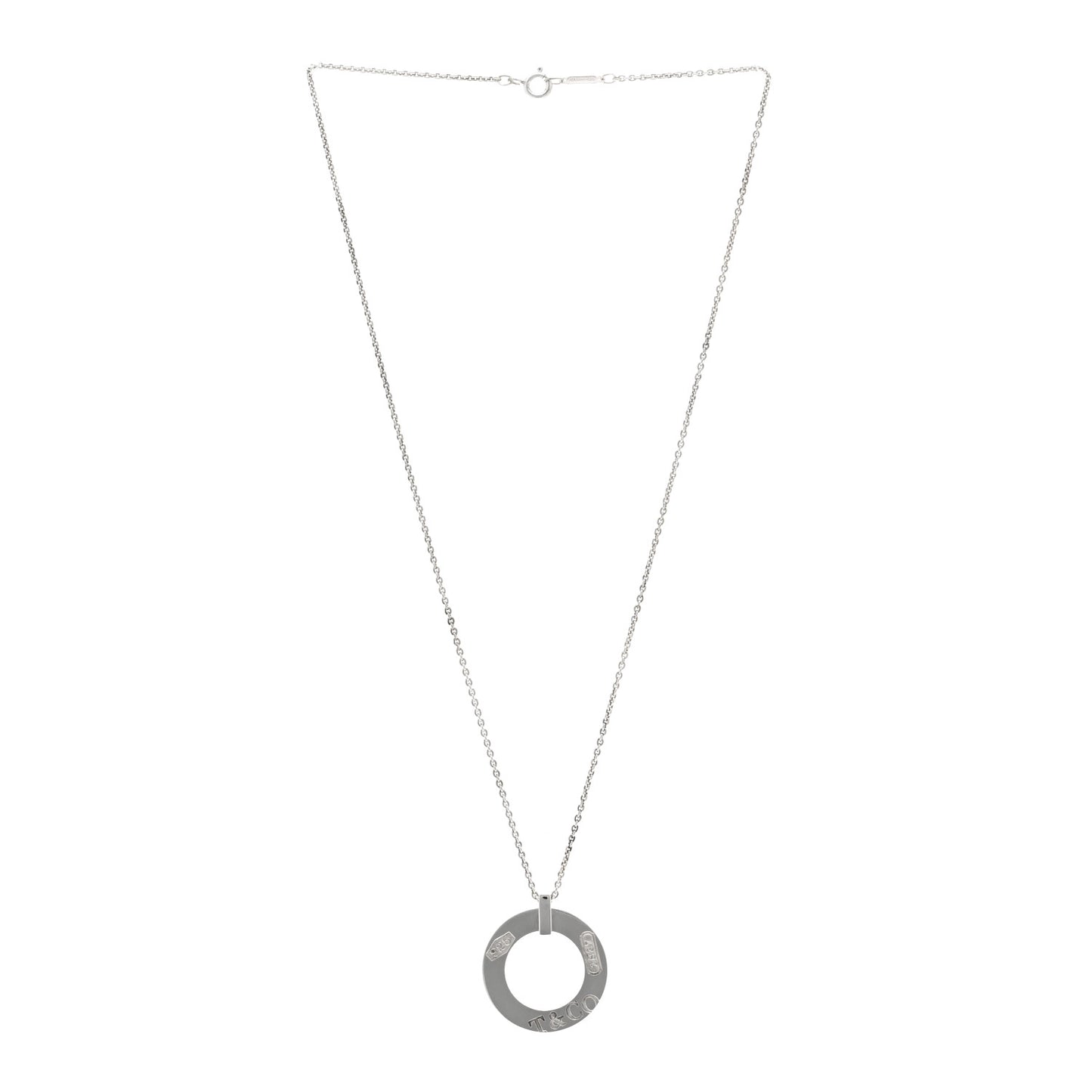 Sterling Silver 1837 Open Circle Pendant Necklace