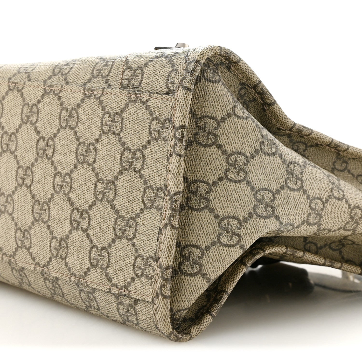 Balenciaga X GUCCI GG Supreme Monogram Neo Classic Silver Hardware City Beige Ebony 11 of 14