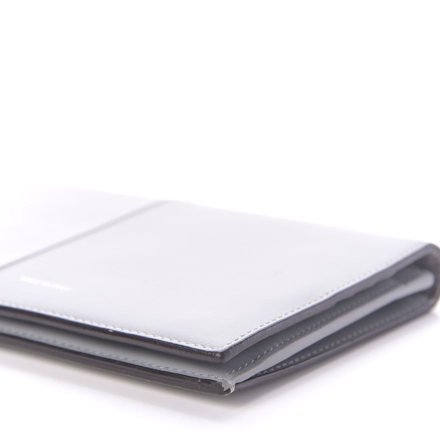 Smooth Calfskin Large Symmetrical Multifunction Wallet Pearl Blue