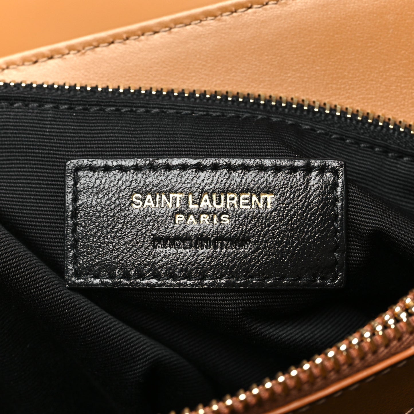 Calfskin Y Quilted Monogram Medium Loulou Chain Satchel Dark Natural