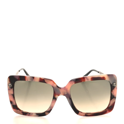 Gucci Acetate Squared Frame Sunglasses GG0216SA Multicolor Pink 2 of 8