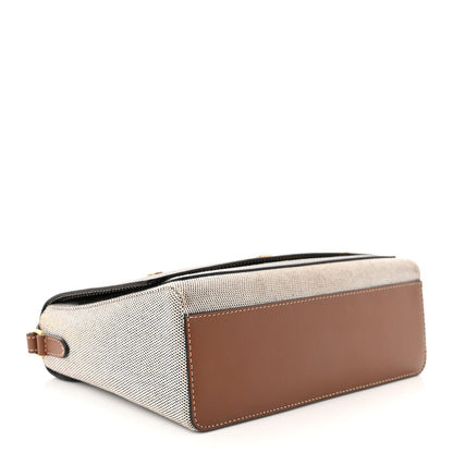 Burberry Canvas Horseferry Print Note Crossbody Bag Grey Black 4 of 13
