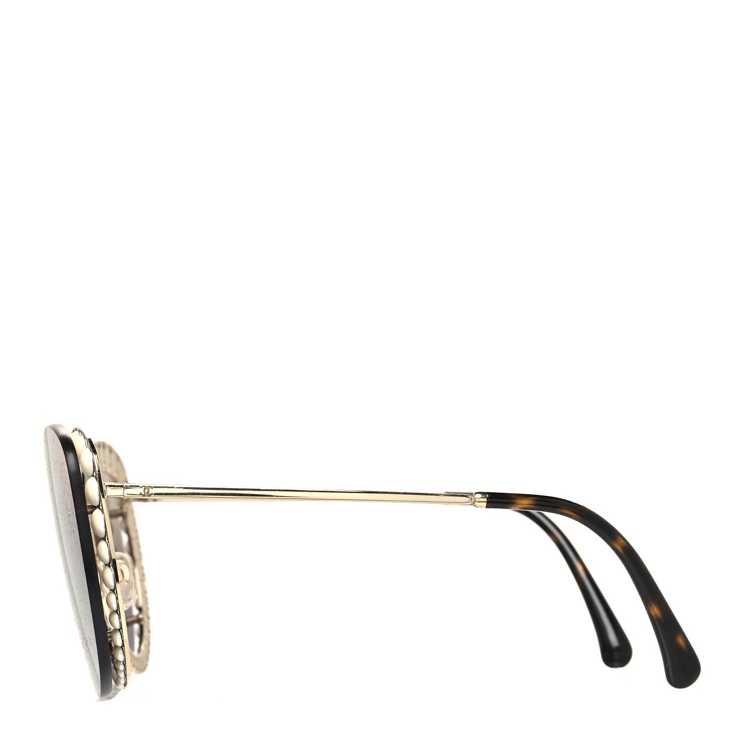 Chanel Acetate Metal Pearl Butterfly Sunglasses 4236-H Brown 3 of 7