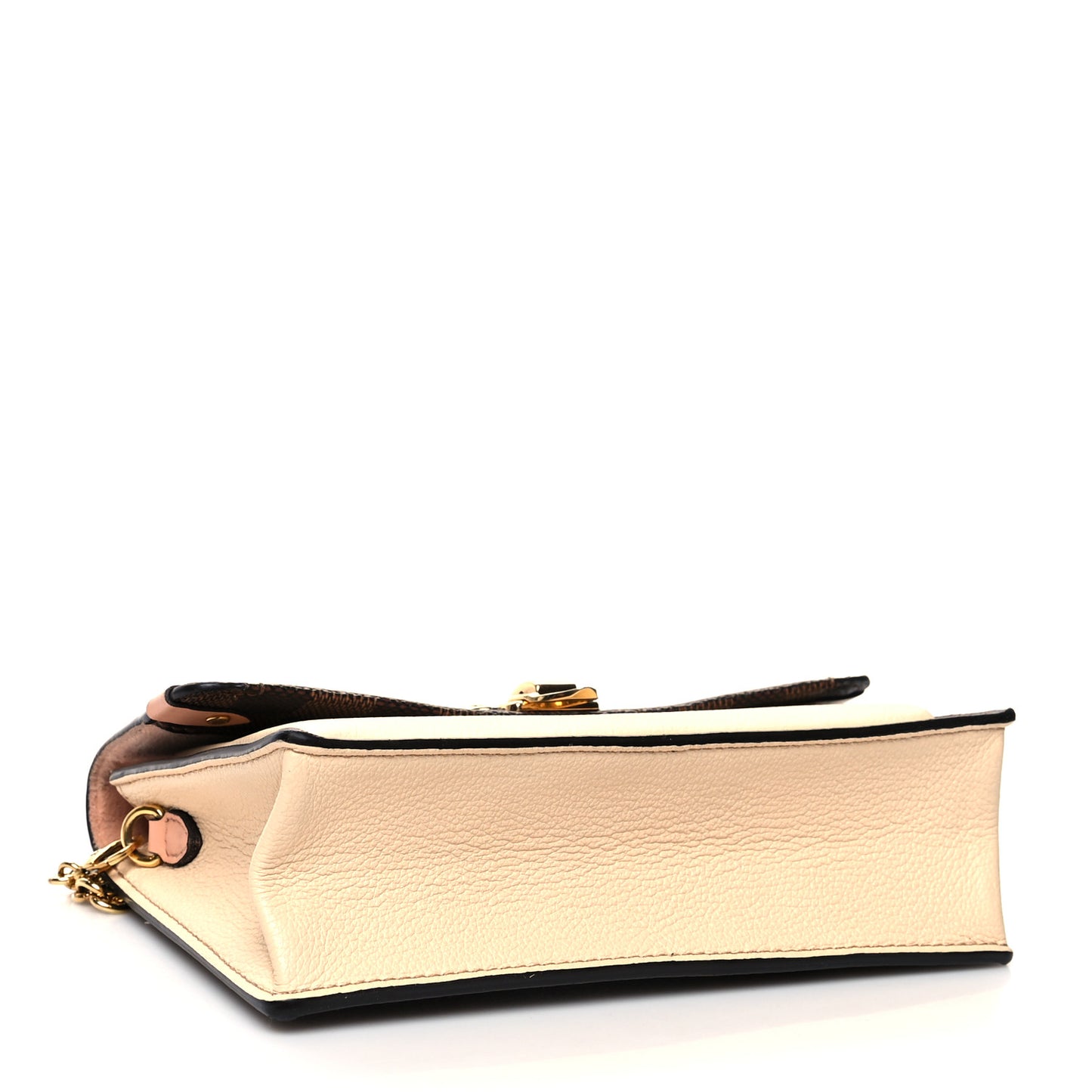 Damier Ebene Vavin Chain Wallet Creme