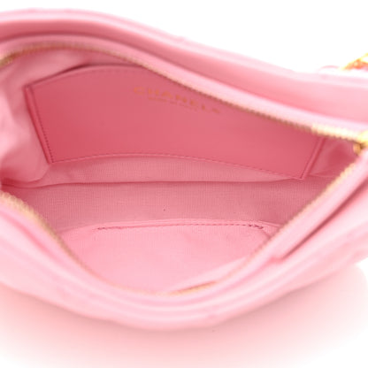 Chanel Lambskin Quilted CC Links Hobo Light Pink 5 of 9
