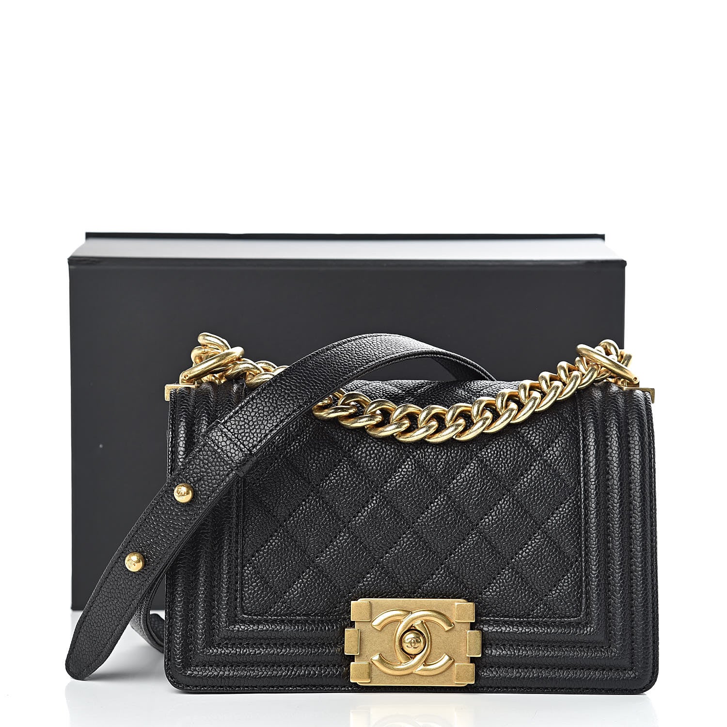 Chanel Caviar Quilted Small Boy Flap Black 13 of 13