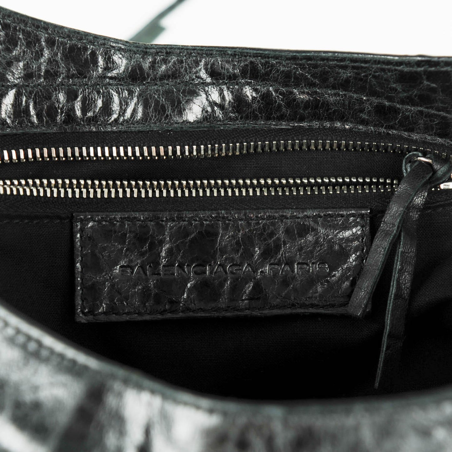 Chevre Wool Classic Silver Hardware City Black
