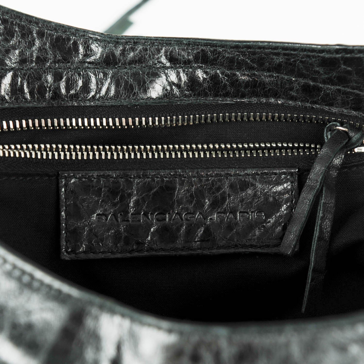 Balenciaga Chevre Wool Classic Silver Hardware City Black 6 of 7