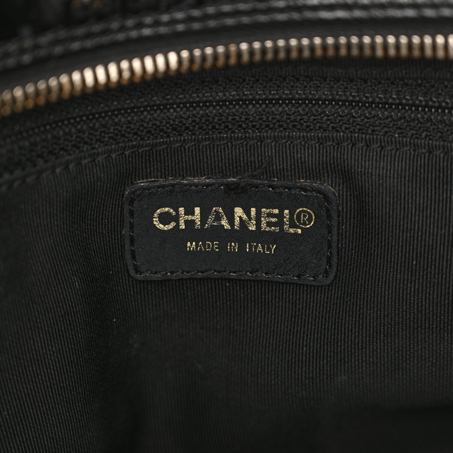 Patent Quilted Petit Timeless Tote PTT Black