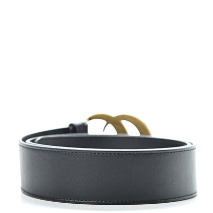 Gucci Moon Calfskin Pearl Double G 40mm Belt 80 32 Black Cream 3 of 6