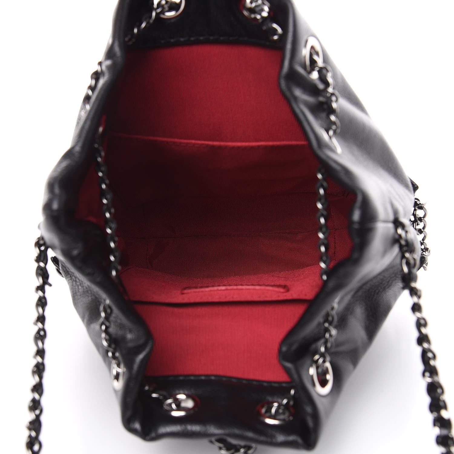 Chanel Calfskin Quilted Small Gabrielle Bucket Black 5 of 9