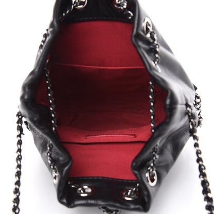 Chanel Calfskin Quilted Small Gabrielle Bucket Black 5 of 9