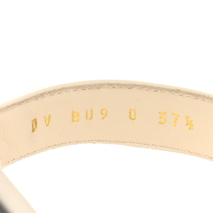 Valentino Garavani Calfskin Roman Stud Flat Slide Sandals 37.5 Light Ivory 8 of 8