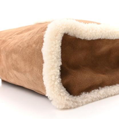 Telfar X UGG Suede Shearling Medium Shopping Bag Chestnut 10 of 10