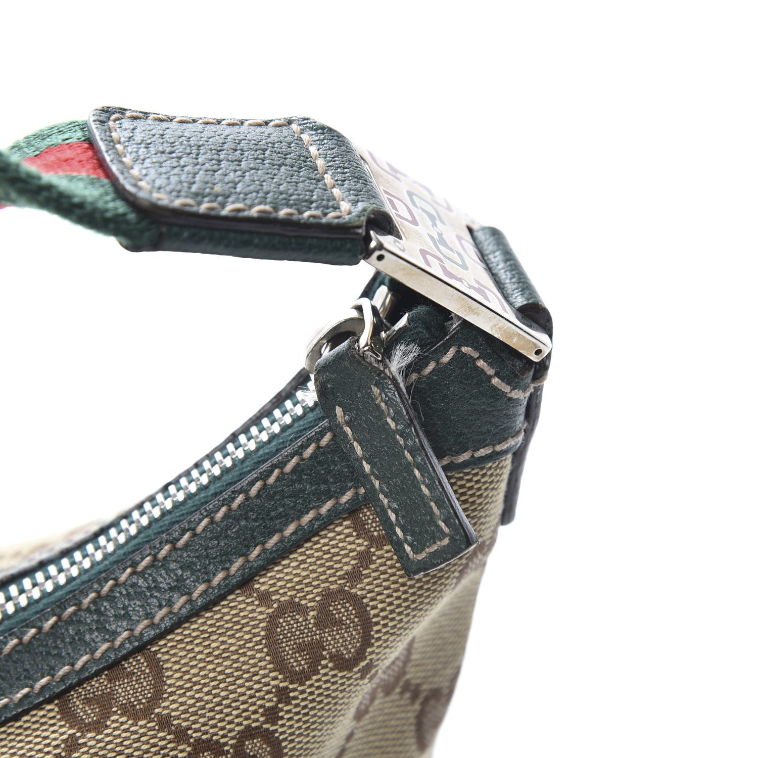 Gucci Monogram Medium Pop Hobo Green 14 of 14